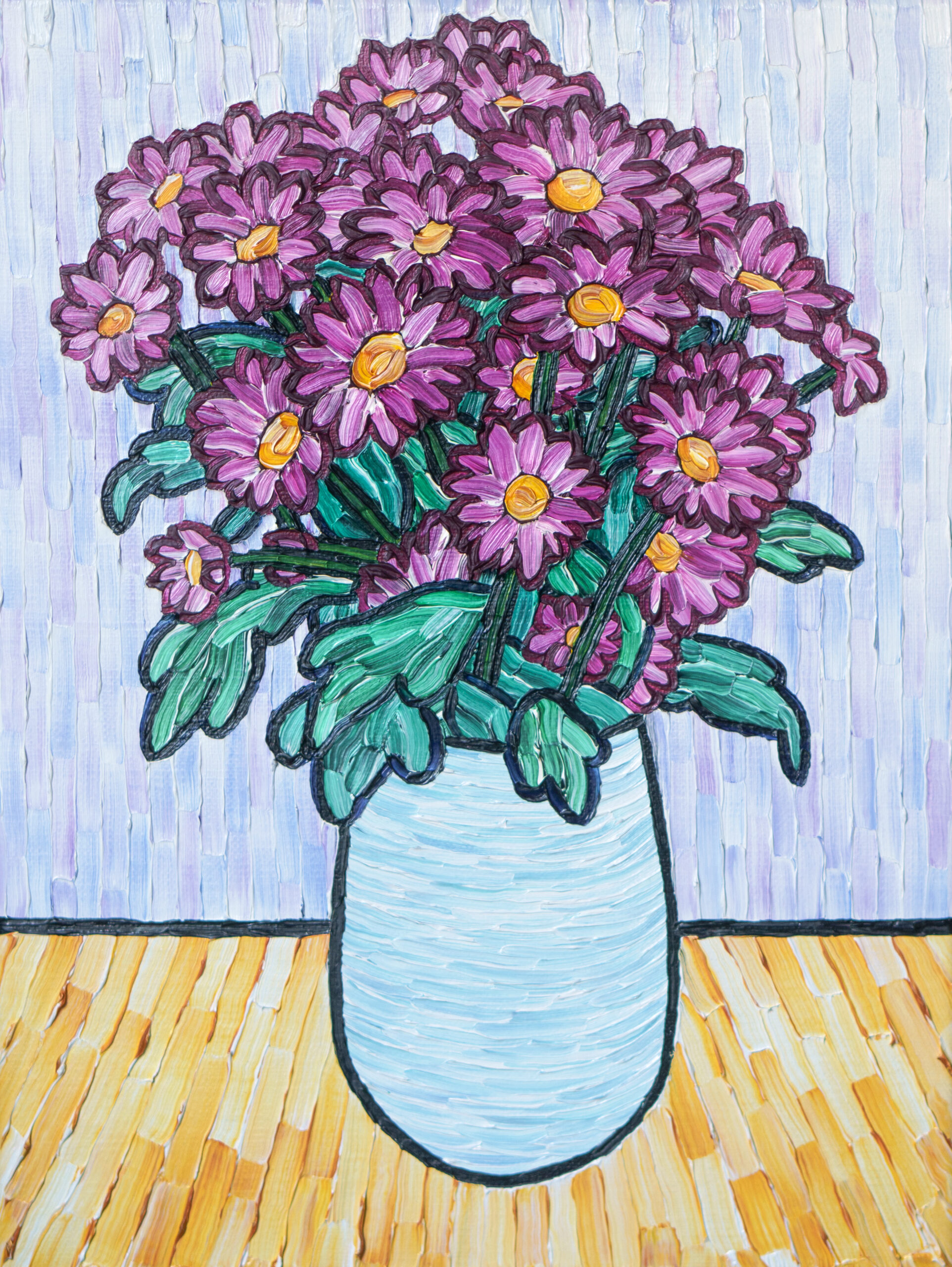 Vase with Chrysanthemums